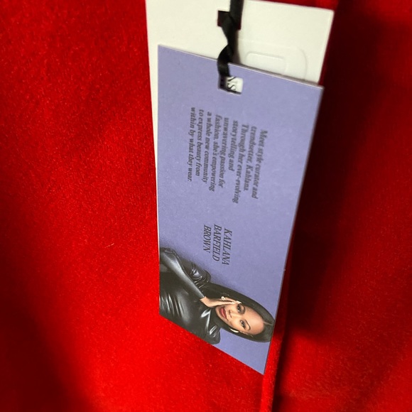 Future Collective Kahlana Barfield Brown Bomber Jacket Red X Target - Picture 5 of 7